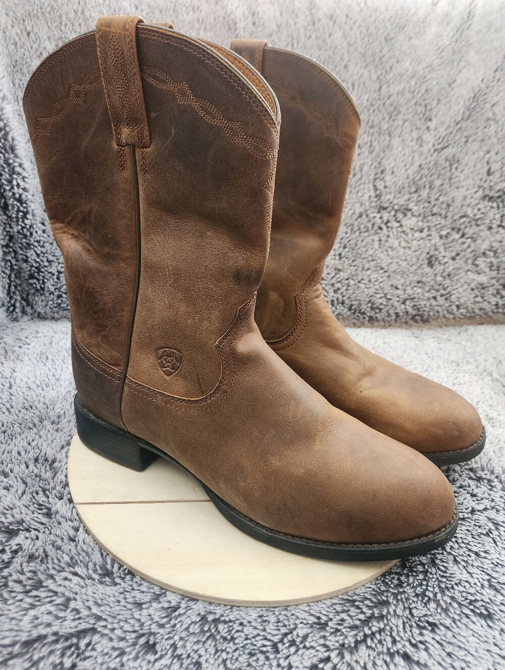 Ariat Heritage Roper Western Boots ATS Brown Men's Size 10 EE